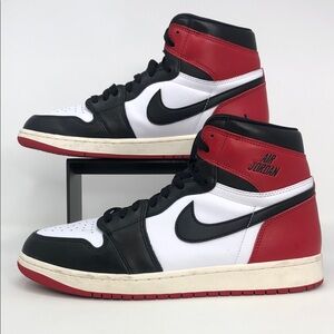 Nike Air Jordan 1 Retro High OG Black Toe DZ5485-106 Men’s Sneakers - Size 12